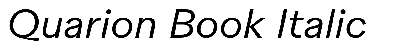 Quarion Book Italic